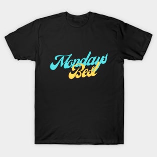 Mondays Best (Blue and yellow script) T-Shirt